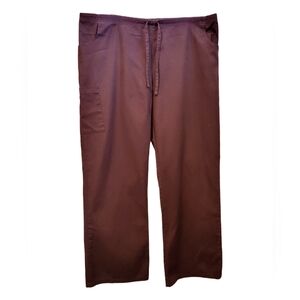 Dark brown Dickies scrub pants